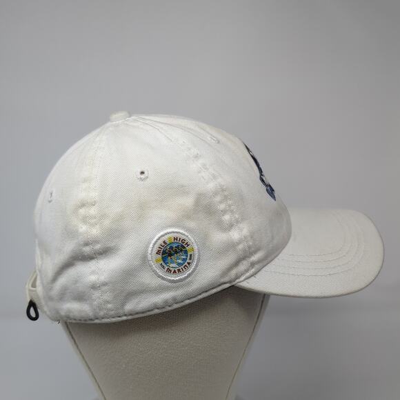 McCall Idaho Mile High Marina Baseball Cap White OS Adjustable Extreme Fit Ahead - Picture 5 of 10